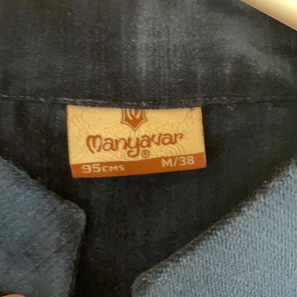 Navy blue manyavar Nehru vest 38 medium - Picture 3 of 3